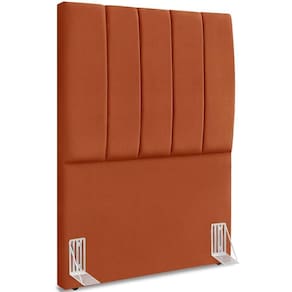 Cabeceira Solteiro 90cm Allia Suede Terracota Rm Terracota