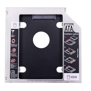 Caddy 9,5mm p/ Notebook - Instalação Fácil - SATA - Alumínio