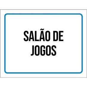 Kit 3 Placas Ambiente Sinalização Setor Salão De Jogos