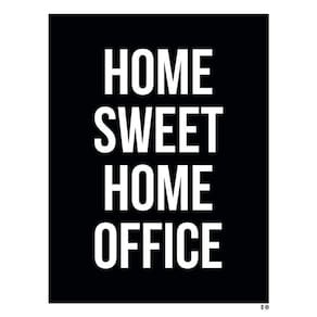 Kit 3 Placas Decorativa - Home Sweet Home Office