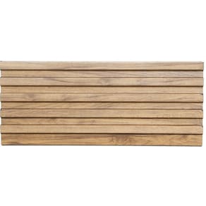 Painel Ripado de Poliestireno 12,2 Cm X 1,2cm Metro Linear-gr02pr-s - Barra 2,85ml - caixa com 2,85 Unidade - Marrom