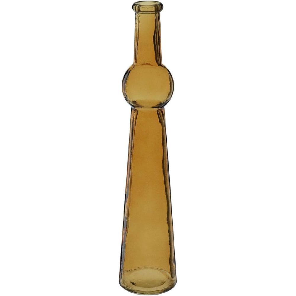 VASO DECORATIVO ENFEITE CASA FLOREIRO HOME&CO VIDRO 30x6x6cm LARANJA