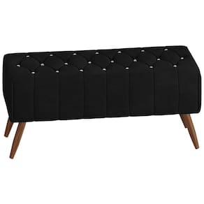 Puff Puf Para Sala 100 Cm Pes Madeira Trit Veludo Sl 944 Peer Sl 944