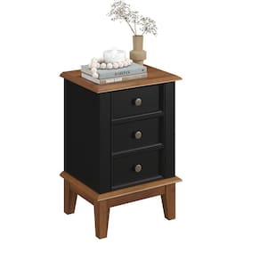 Mesa De Cabeceira Madeira Maciça - Preto