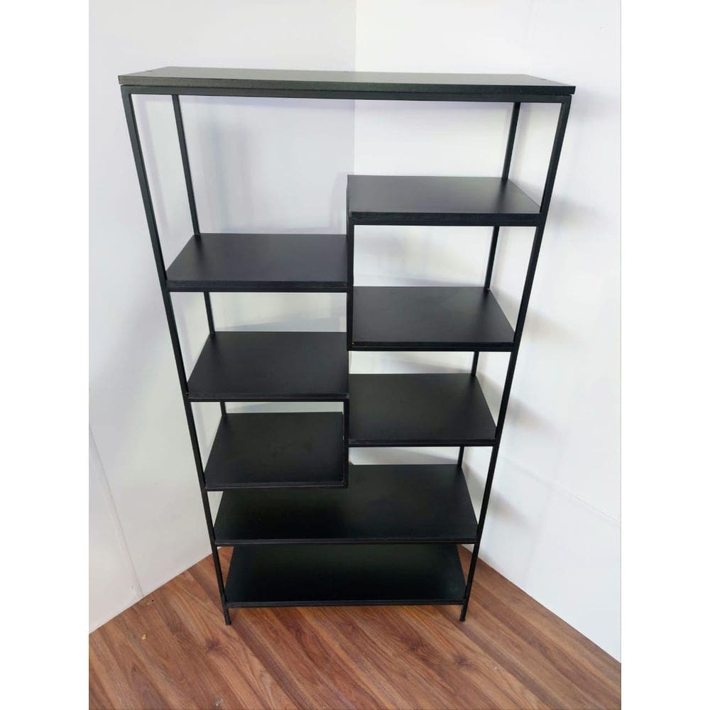 Prateleira Industrial De Nichos Preta