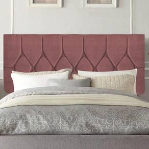 Painel Estofada Istambul Botão Capitonê 140cm Casal Para Cama Box Quarto Suede Rose Gold - Gat Magazine