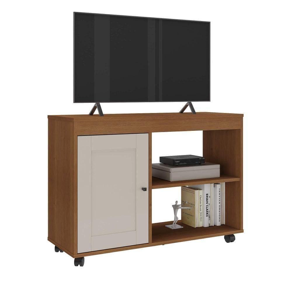 Rack Para Tv Até 42" Sampa Cinamomo/off White Artely Cinamomo/off White