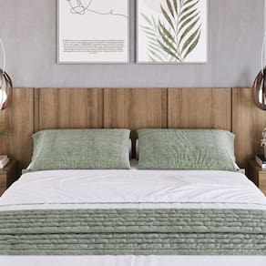 Cabeceira para Cama de Casal com Mesas de Cabeceira Zurique Mel