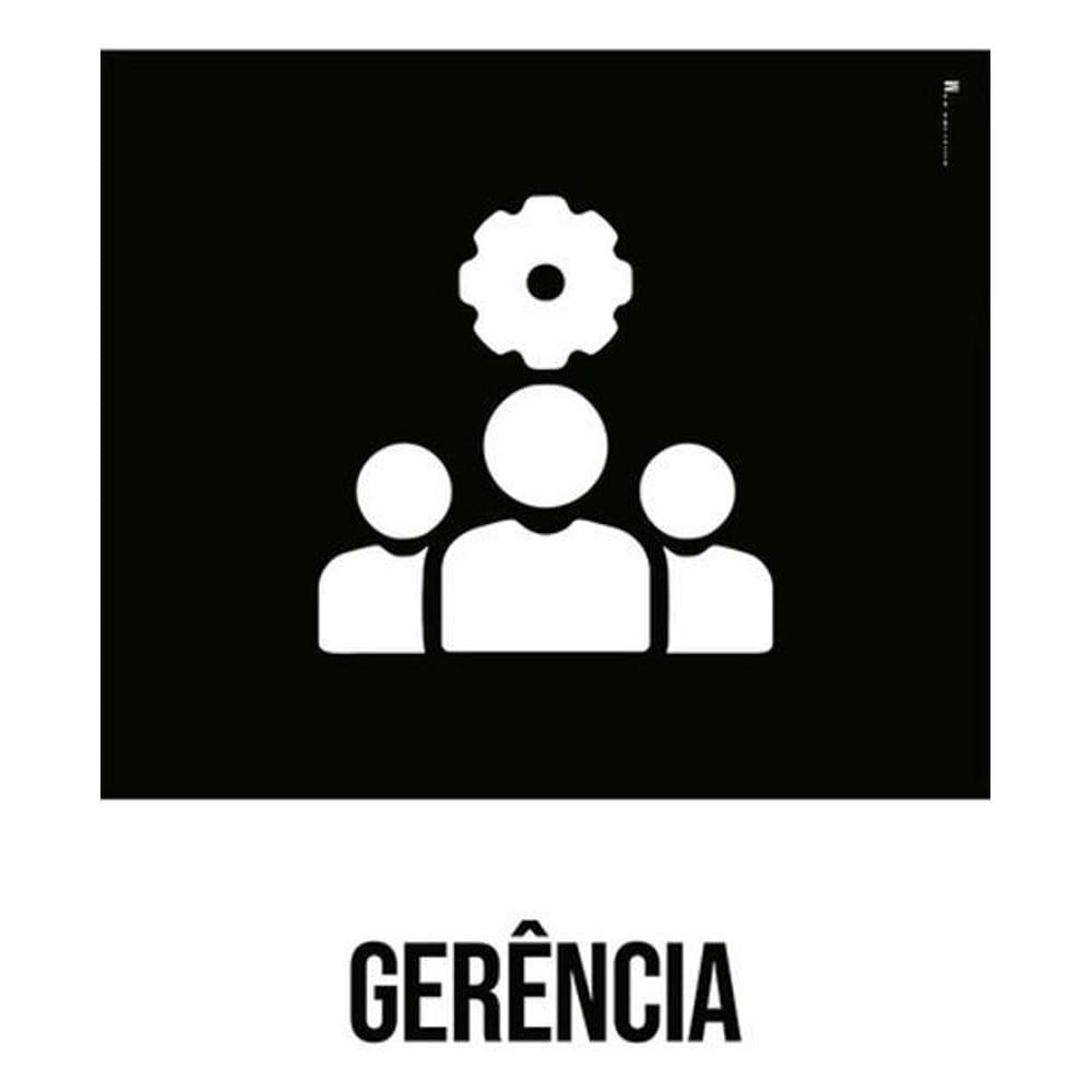 Kit 3 Placas Desenho - Gerência