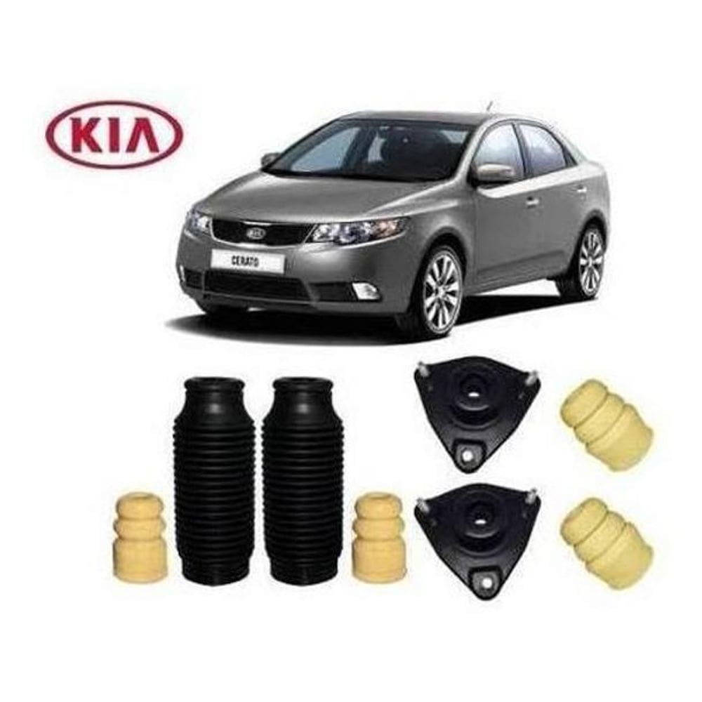 4 Kit Coxim Batente Diant Tras Kia Cerato 2009 a 2013