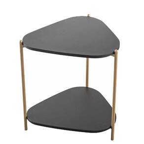 Mesa Lateral Organica Pe Metal Dourado Nero 28016 Artesano Nero Dourado