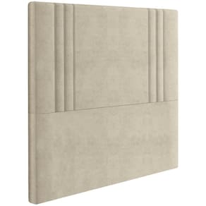Cabeceira Solteiro 88 Cm London Veludo Bege Soon Bege