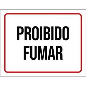 Kit 3 Placas De Aviso - Proibido Fumar