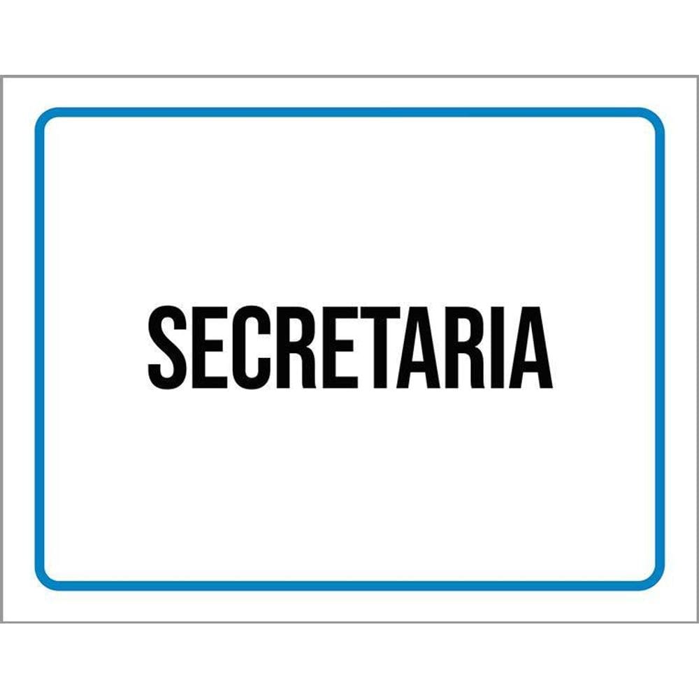 Kit 3 Placas Ambiente Sinalização Setor Secretaria