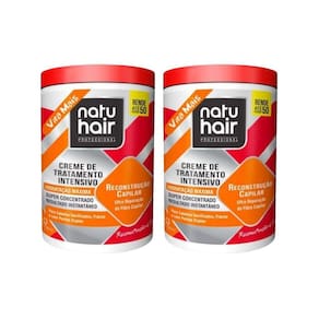 Creme De Tratamento Natuhair 1K Reconstruçao Capilar - 2Un
