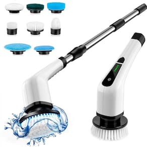 Esfregão Elétrico S/Fio Giratório Multiuso 360 Limpeza