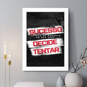 Quadro Decorativo Lembre-Se 24X18Cm - Com Vidro