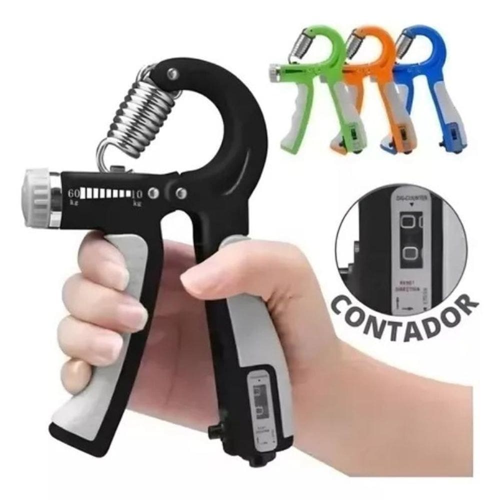 Hand Grip Ante Braço Punho Ajuste Peso Até 60 Kg Contador