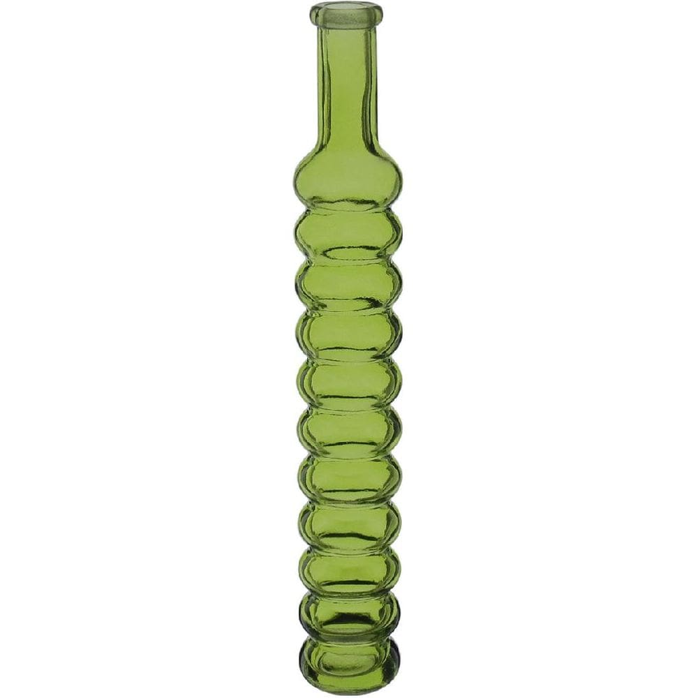 VASO DECORATIVO ENFEITE CASA FLOREIRO HOME&CO VIDRO 30x6x6cm VERDE