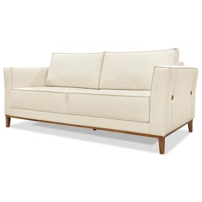 Sofa Balli 2 Lugares 170cm Pes Madeira Linho 221 Natural Ezz Natural