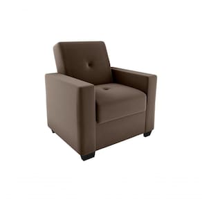 Poltrona Decorativa Lavinia Veludo Masserati Marrom Matrix