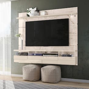 Painel para Tv até 60 Polegadas 2 Portas Lana 1.8 Madetec Calacata/Off White