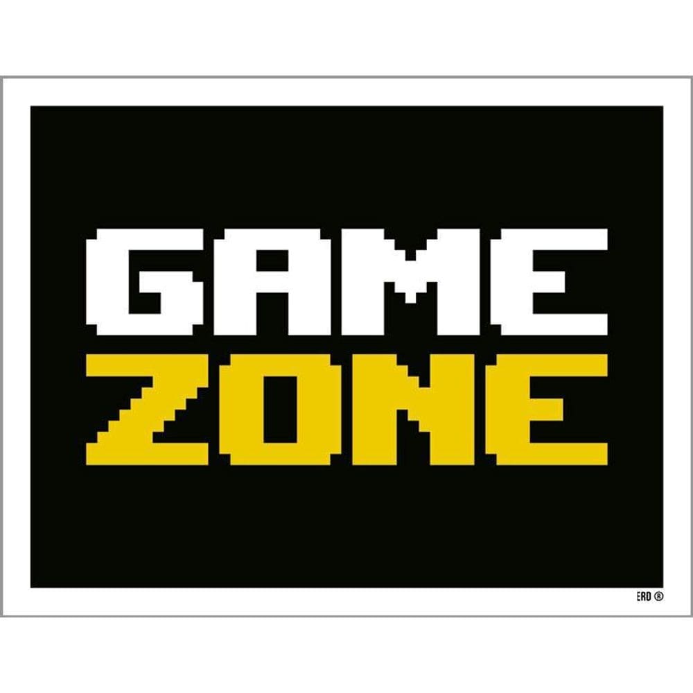 Placa Decorativa - Game Zone 36X46