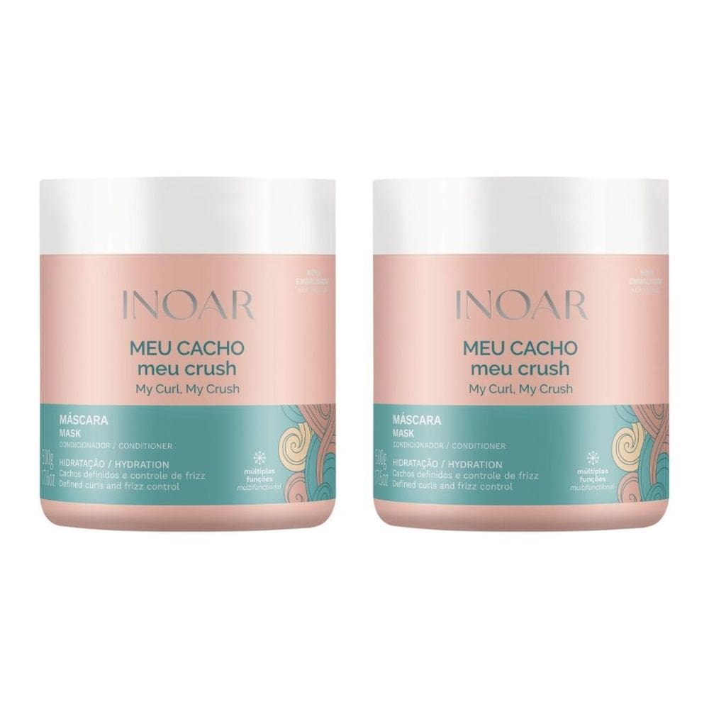 Mascara Inoar Meu Cacho Crush 500G - Kit Com 2Un