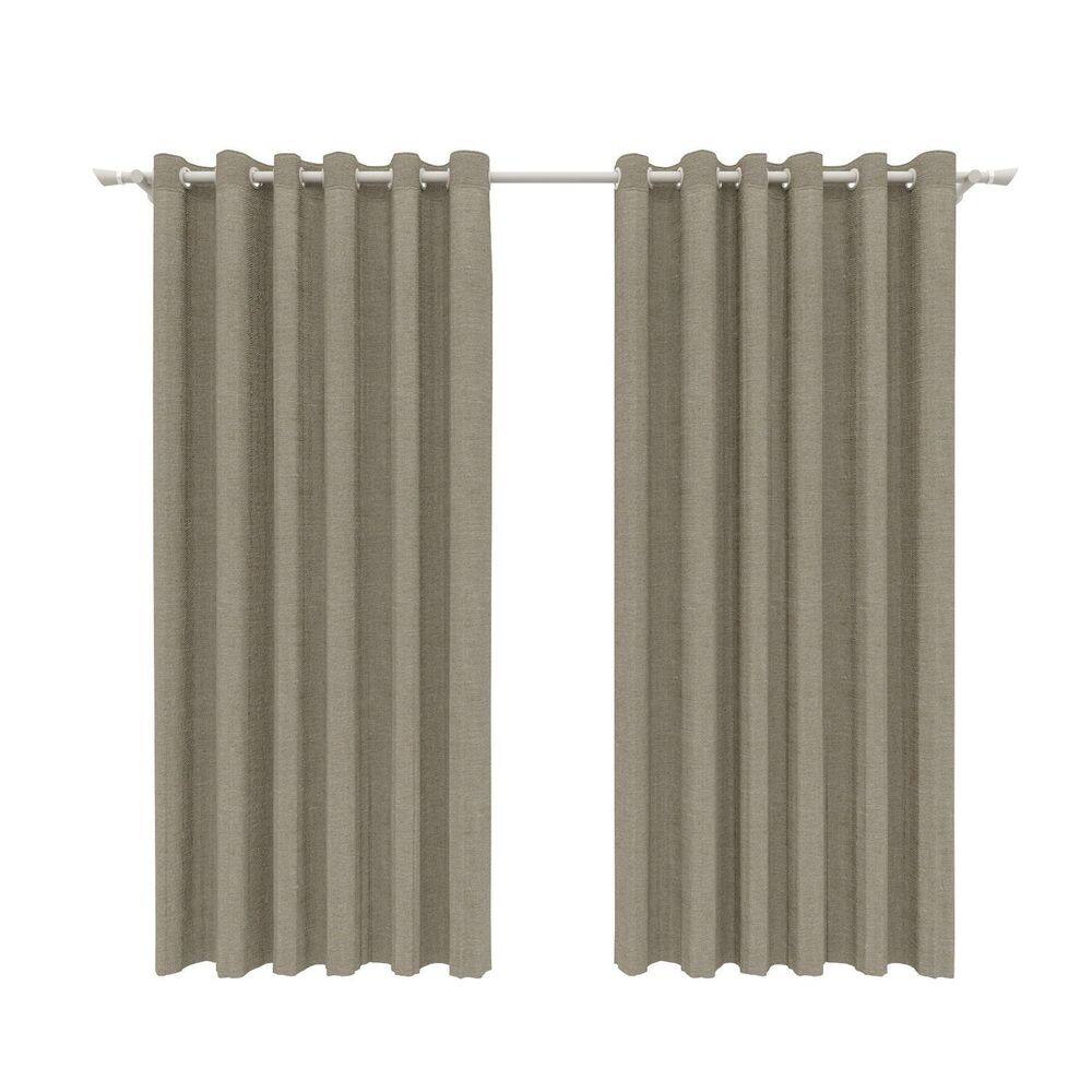 Cortina em Linho 400cm X 250cm Flat Cinza