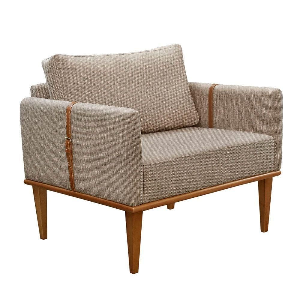 Conjunto 2 Poltronas Milla Castellar Móbile Bege