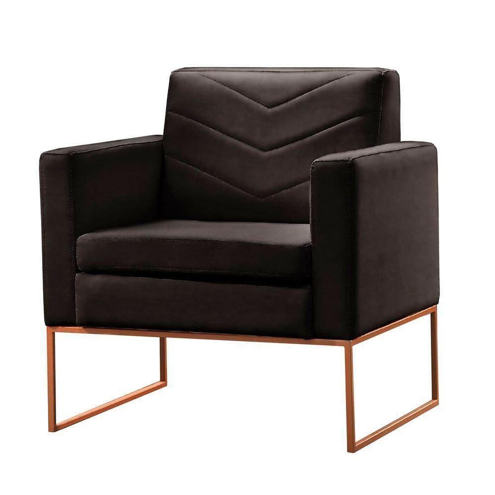 Conjunto 2 Poltronas Apolo Base Castellar Móbile Preto