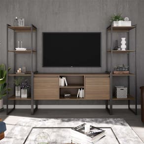 Rack Com Estante 2 Portas Manila Affara