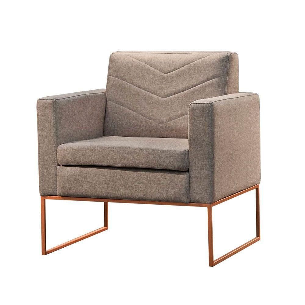 Conjunto 2 Poltronas Apolo Base Castellar Móbile Cappuccino