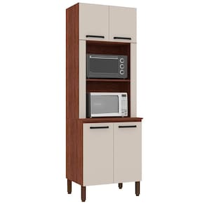 Paneleiro Duplo Forno S Gav Ametista Nogueira Off White