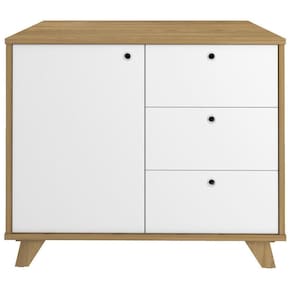 Balcão Gaveteiro Com Porta Lugano Olmo/branco