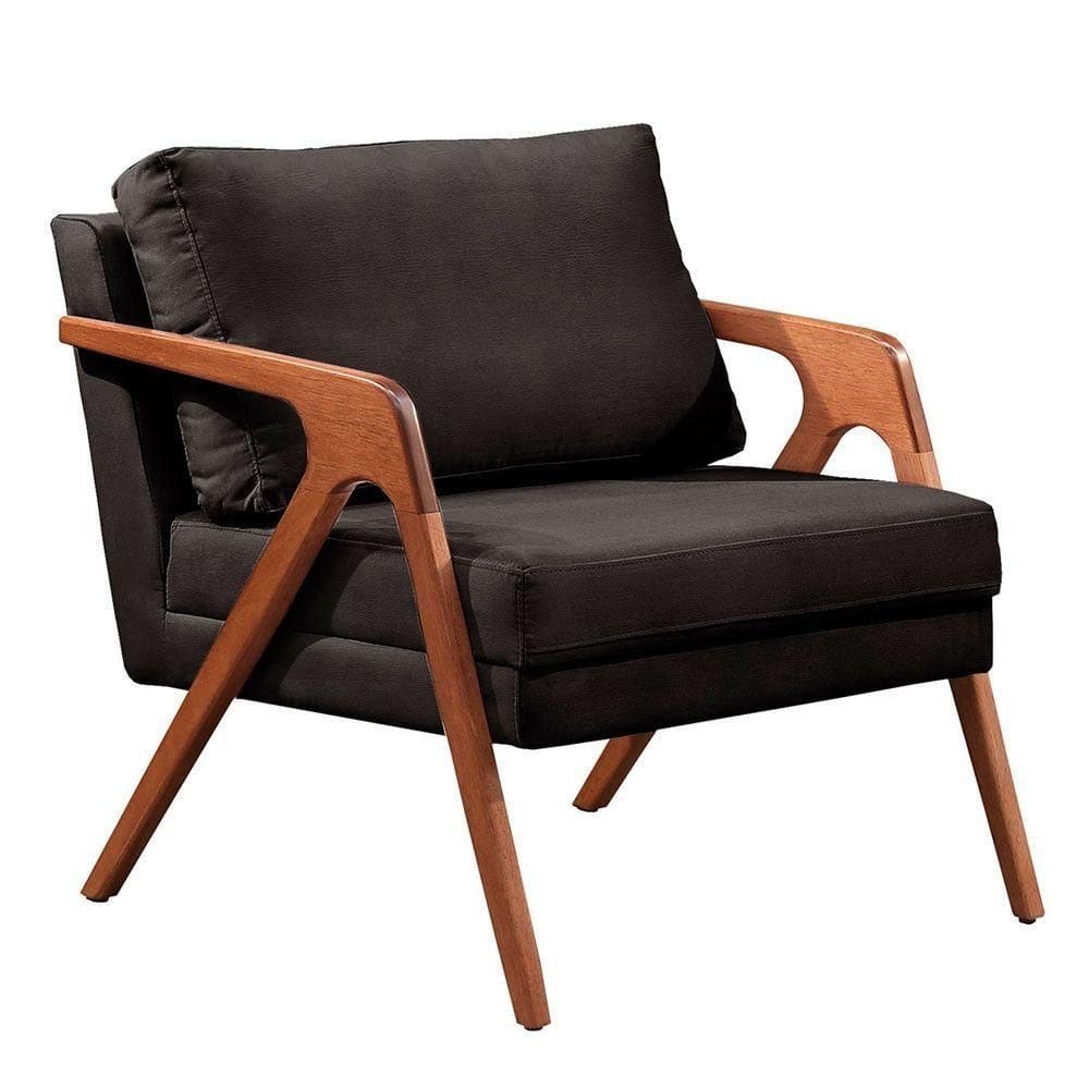 Conjunto 2 Poltronas Mona Courino Castellar Móbile Preto