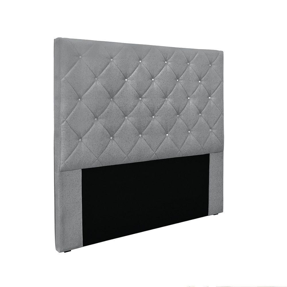 Cabeceira Cama Box King 195 Cm Tania Linho Cinza S04 - D`rossi