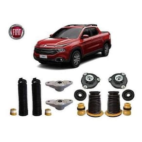 4 Kit Coxim Batente Dianteiro Traseiro Fiat Toro 2016 2017 2018 2019