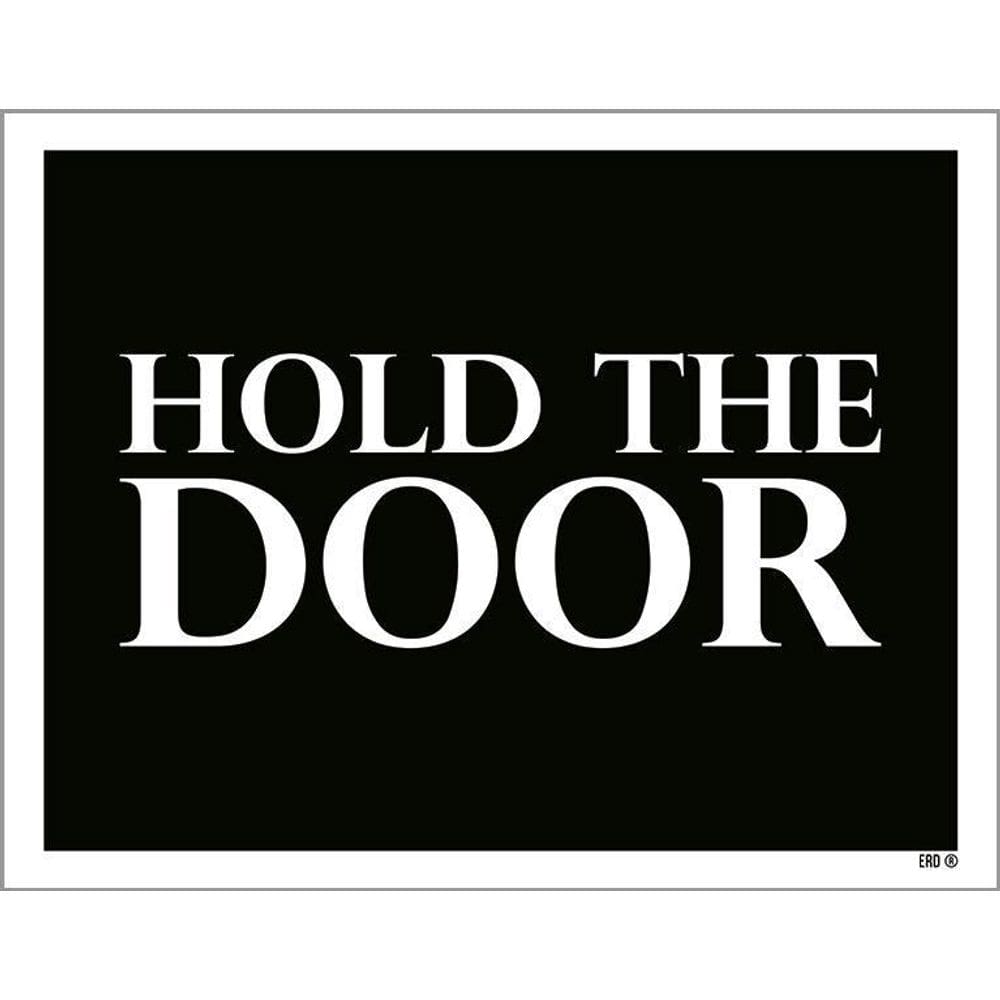 Kit 3 Placas Decorativa - Hold The Door
