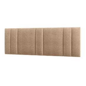 Cabeceira King Estofada Com Led Boucle Bege