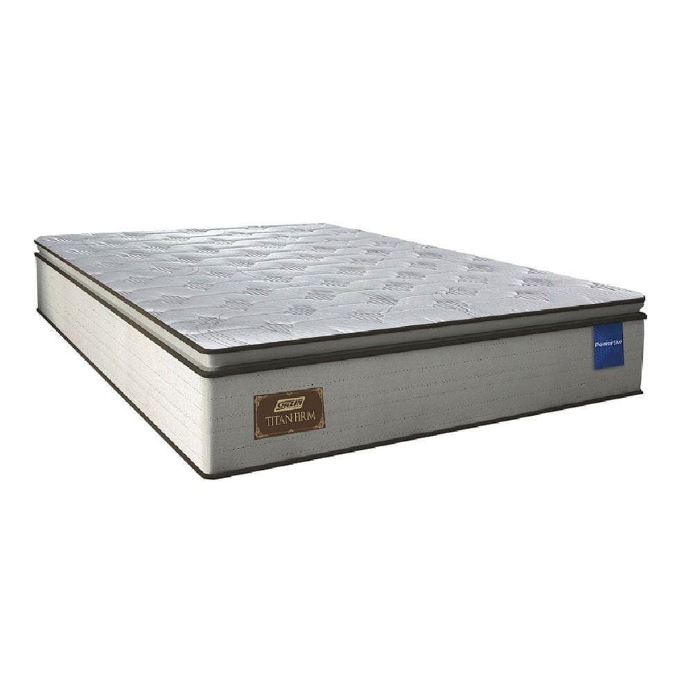 Colchão Casal Titan Com Molas Powerblue 138x188x27cm Gazin Bege