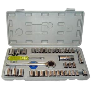 Kit Chave Catraca Reversível 40 Peças Maleta Nm Ferramentas
