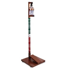 Suporte Em Aço Para Álcool Gel Com Pedal Cobre