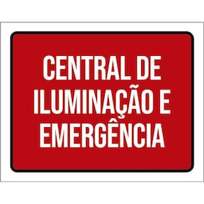 Placa Central De Iluminação E Emergência 36X46