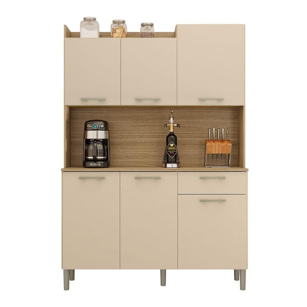 Kit Cozinha Genova Freijó Vanilla