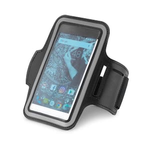 Bracadeira Para Celular Com Porta Chave Preto