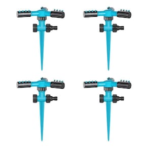 Kit 4 Irrigador Aspersor 360 Jatos Grama Jardins Horta