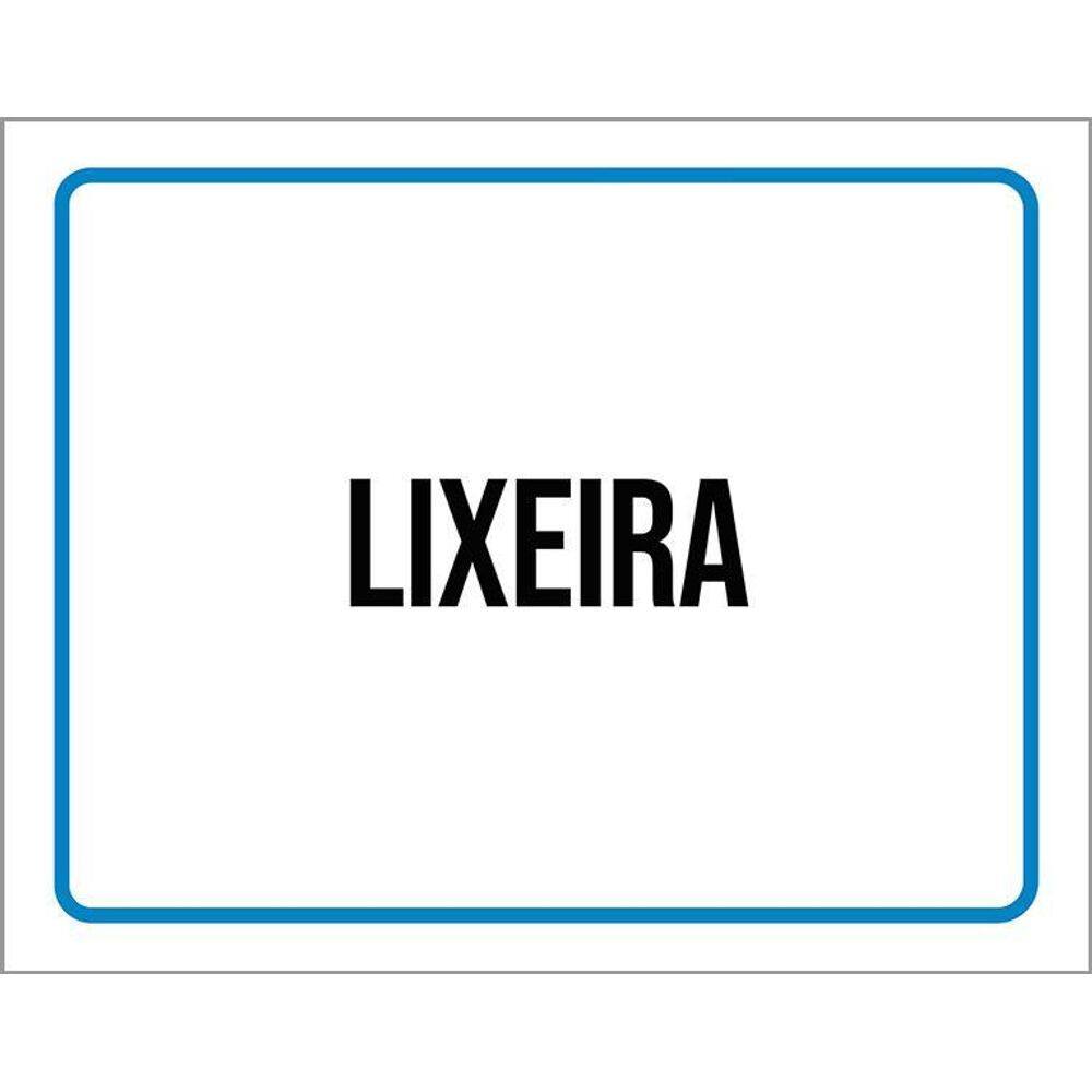 Placa Ambiente Sinalização Setor Lixeira 36X46