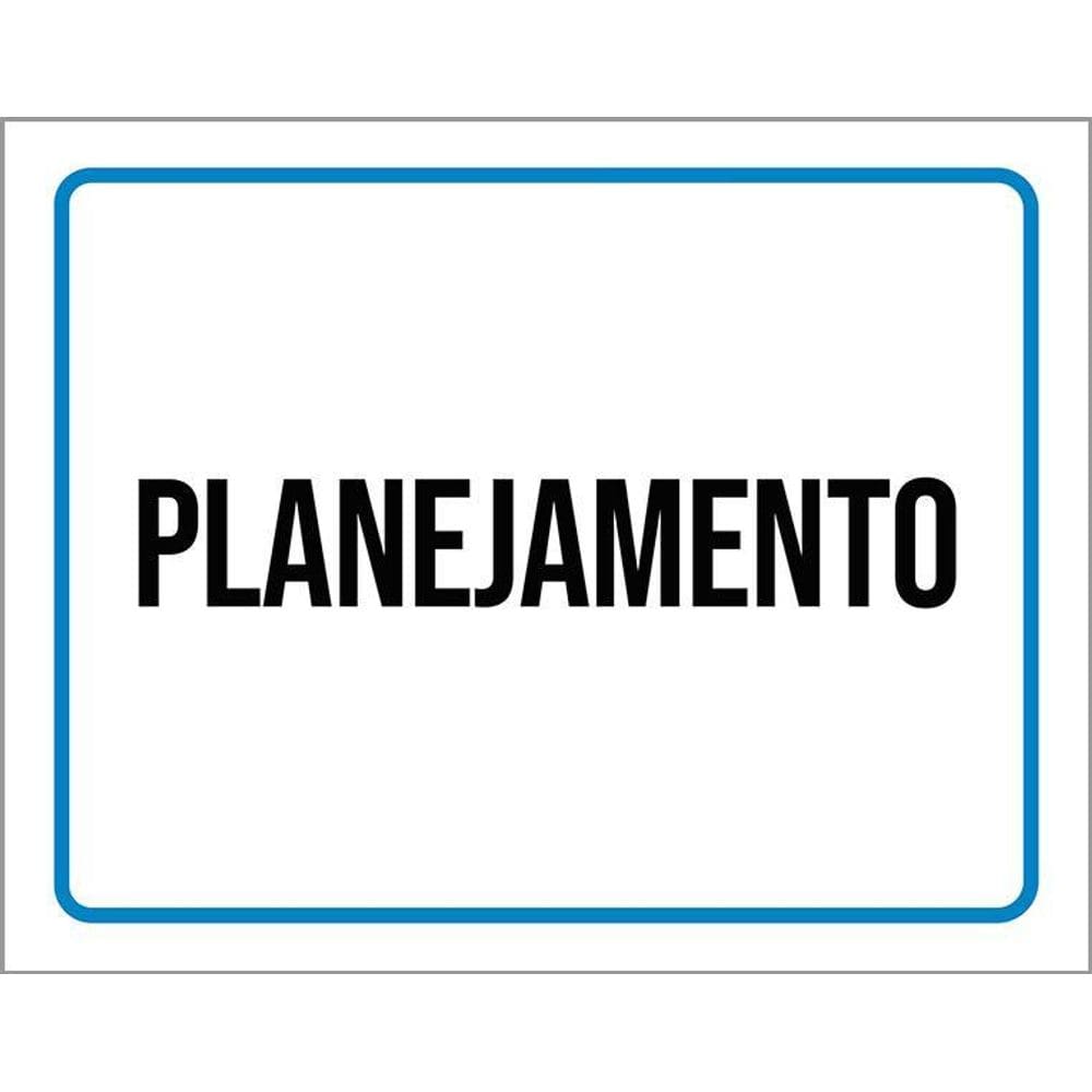 Placa Ambiente Sinalização Setor Planejamento 36X46