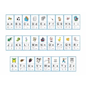 Faixa Banner Alfabeto Ilustrado 35X500Cm Abecedario Infantil
